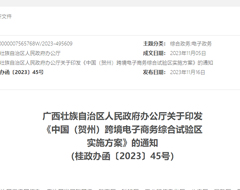 打造“跨境电商+选品展销”业务模式,中国(贺州)跨境电子商务综合试验区实施方案印发