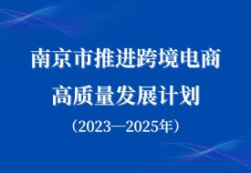 打造跨境电商进口消费新场景,南京市推进跨境电商高质量发展计划(2023—2025年)