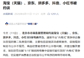 “百亿补贴”并非真百亿，淘天、京东、拼多多、抖音、小红书5家电商平台被约谈