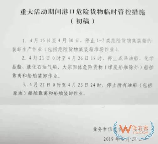 紧急提醒：张家港、青岛港危险品装卸有调整，进出口提前规划--货之家