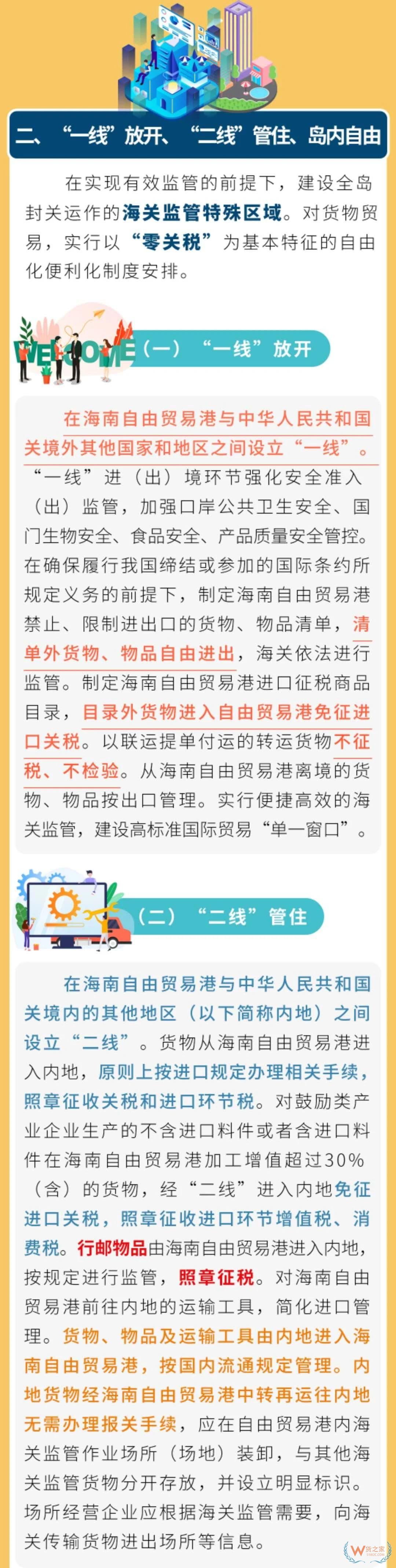 《海南自由贸易港建设总体方案》涉及海关的政策安排—货之家