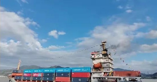 福州马尾—台湾跨境电商货物海运直航专线首航 -货之家